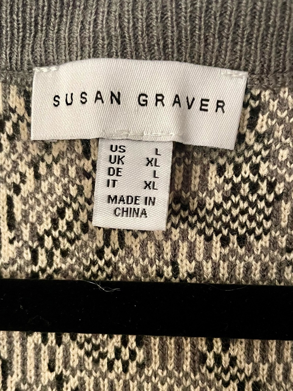 Susan Graver Neutral Animal-Pattern Open Front Vest - Picture 2 of 4